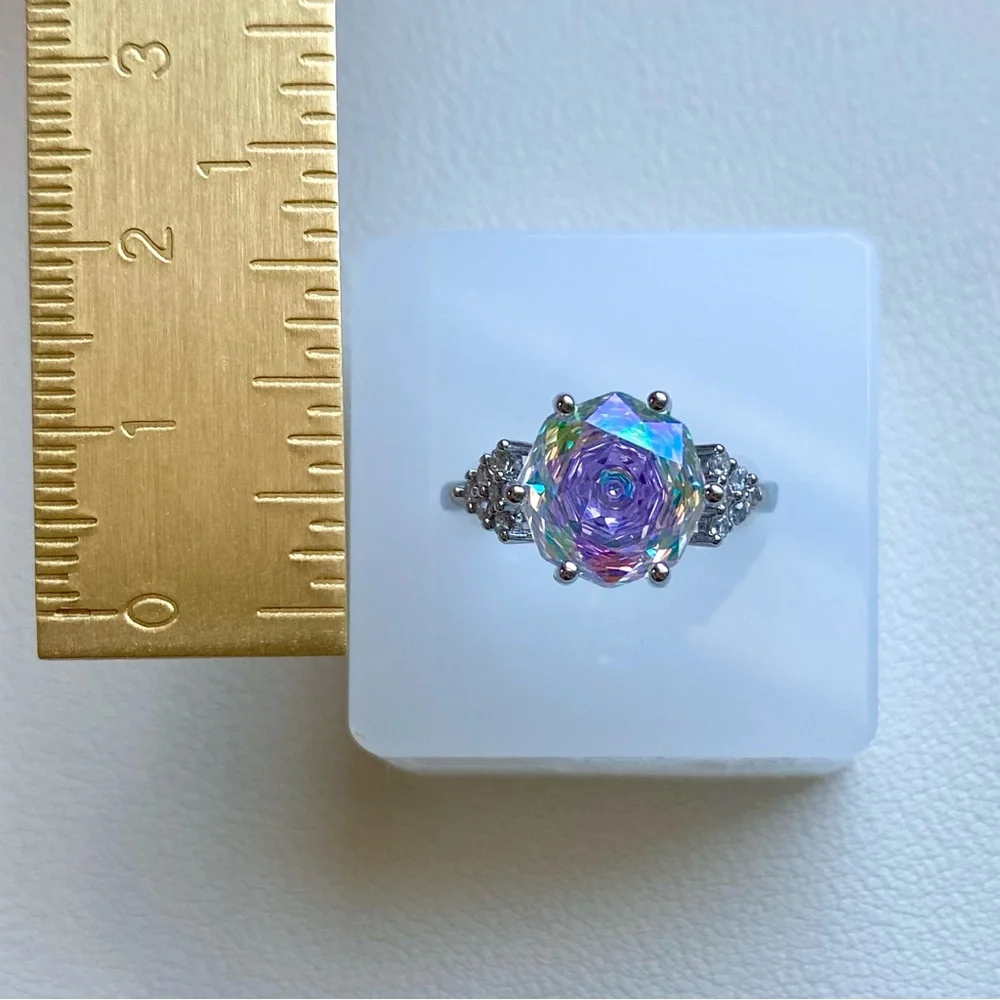Iridescent Silver Women's Ring